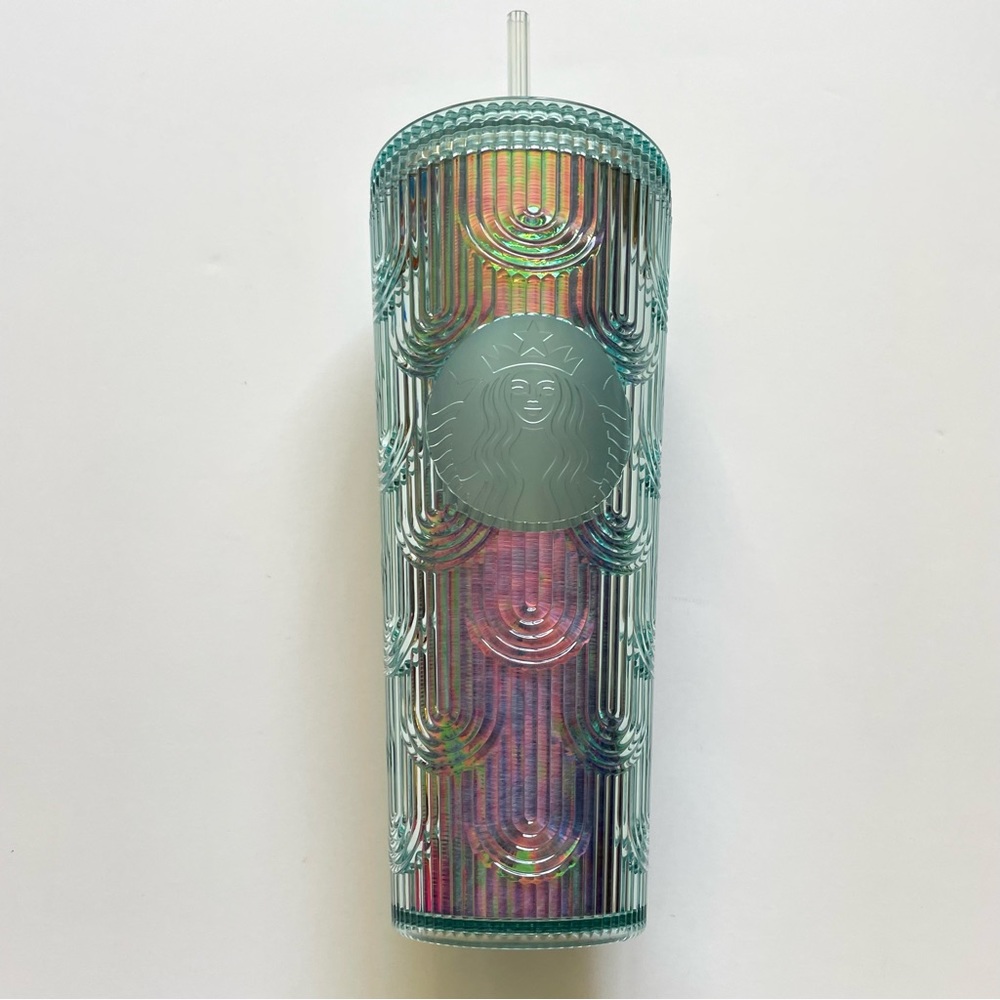 NWOT Starbucks Venti Iridescent Mermaid Scale Tumbler Summer 2022